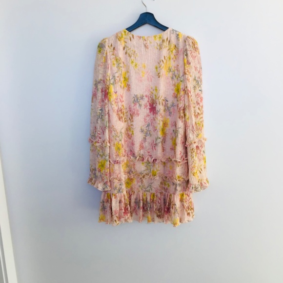 TULAROSA size S Evelyn short dress with floral pattern in pastel colours - BNWT - Picture 5 of 9